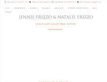 Tablet Screenshot of jenniefrizzo.com